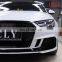 2017-2020 Hot Car bumpers Body Kits For Audi A3 modified RS3 Style Body Parts