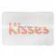 Good quality promotional anti slip custom design microfiber bath mat with words