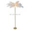 Feathers Lamp For Wedding Party Pieces Decoration Home LED Floor Lamp