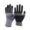 Nylon Liner Knitted Nitrile Coated Anti Slip Safety Gloves Sandy Nitrile Coated Working Gloves Manufacturer