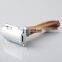 OEM Faux Horn Resin Handle Double Edge Safety Razor with logo