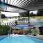 Electric Garden Pergola Motorized Louvered Roof Pergola Kits for Outdoor Swimming Pools motorized aluminum pergola