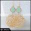 Valentine's Day Gift Gold Dangle Geometric Statement Earrings