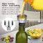 Glass Olive Oil Bottle Dispenser - 500ml Green Oil and Vinegar Cruet with Pourers and Funnel - Olive Oil Carafe Decanter fo