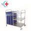 HC-M053  Hotel Hospital Stainless steel Cleaning Cart /service trolley /Trolley for Dirty Articles price