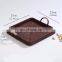 Handmade Set Rattan Weave Serving Tray, Home Storage Basket Decor, Kitchen Organizer