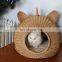 Hot Sale Handcrafted rattan cat house & Dog Bed pet house puppy handles and portable Wholesale made in Vietnam