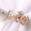 Lovers Metal Pearl Diamond Napkin Ring Holder for Valentine's Day