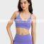 Low Moq Cross Backless Crop Sports Bras Women Gym Yoga Breathable Sling Straps Tops Nylon Spandex