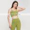 Newest Custom Logo Straps Sports Bra Women Gym Crop Tank Top Outfit Exercise Training Ladies Running Fitness Wear Yoga Clothes
