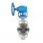 Stainless steel pneumatic butterfly valve D373W-16P DN100