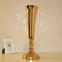 Wedding Venue Decoration Gold Metal Flower Vase Candle Holder Gold Flower Rack Iron Wedding Table Centerpiece Decoration