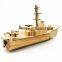 Wooden aircraft carrier model