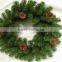 New design promotional PVC artificial christmas wreath/garland for X-mas