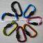 High quality Outdoor Multi Colors Climbing Button Camping Hiking Hook Carabiner