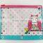 Osini Good competitive price cute 3-ring binder colour design PVC 600D Fabric zipper pencil pouch binder pouch