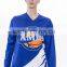 dark color v neck long sleeve basketball jersey uniform design color blue