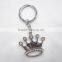 Fashion crystal keychai double heart charm bling bling