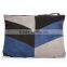High quality Navy suede colour block clutch bag