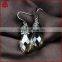 Wholesale handmade earrings, designer jewelry, pave diamond smoky quartz gemstone earrings