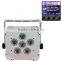 6pcs 6in1 ir Remote Lcd Disply Wireless Led Par Can Lights Battery Powered