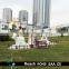 Outdoor/park / mall christmas decoration with white bear /christmas tree /christmas deer /windmill/house decoration