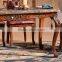 Latest Elegant modern design solid wood frame marble top dining table