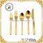 Golden spoons, colored flatware, matte gold cutlery                        
                                                Quality Choice
