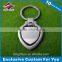 Stainless steel dog tag keychain custom shaped metal keychain