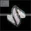 2015 New style fashion wedding black cz rings jewelry design