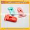 Yukai multi color transparent plastic clip/plastic baby pacifier clip