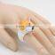 KARASU Designer Exquisite Handmade Corgi Dog Adorable 3D Stereoscopic Animal Finger Ring Party Midi Rings for Women Jewelry