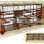 Shopping mall rope course adventure equipment for kids zone rock climbing walls