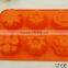 6 Caviity Orange Mixed Flower Shape Silicone Cake Mould Muffin Cup Soap Mould Chocolate Mould Baking Tray