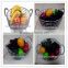ISO certificate wire fruit basket with stand,stainless steel fruit rack