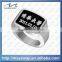 fashion gifts brass men 3D antique silver Custom championship ring