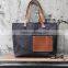 Custom good quality canvas leather bag