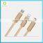 2016 Portable 3in1 braided usb cable for Micro Type-C and iPhone