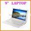 new mini laptop 9" kids laptop netbook dual core wm8880 CPU1.5G Mhz wifi bluetooth external 3g factory wholesale