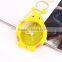 factory wholesale mini silicone seven siphon worm alarm clock time clock