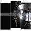 Black and White buddha head giclee prints for bedroom