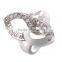 Platinum New Fashion European Style Inlay Zircon Party Ring Fine Girl Gift