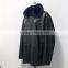 wholesale sheep leather long coat for men/men's sheep leather coat