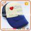 Custom promotional softtextile hats embroidery mesh trucker caps
