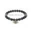 KJL-ST0013 Black bead bracelet evil eye bracelets natural stone CZ beads bracelet men pulseras hombre bracciali uomo men