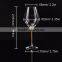 Tableware Colored Glass Goblet Golden Crystal Wine Glass