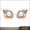 OUXI 2016 Hight quality fashion design gold plated woman accessory pearl earrings 21277-1