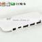 Low cost portable High Speed slim shape plastic casing 480MBPS 7 port USB 2.0 HUB