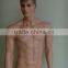 lifelike European male mannequin with make-up face and hair