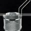 Food class wire woven kitchen skimmers McDonald's fresh french fries baskets stainless steel metal type chips strainers